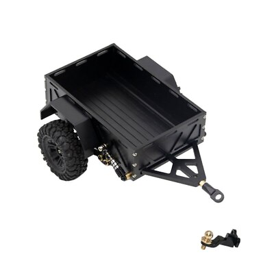 #ad Alloy High Trailer with Two Tires for Traxxas TRX4M 1 18 1 24 scx24 RC Crawler $60.18