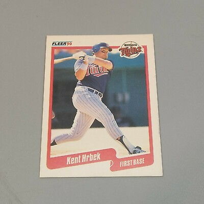 #ad #ad 1990 Fleer Kent Hrbek Minnesota Twins Baseball Card #378 VG B1 $1.09