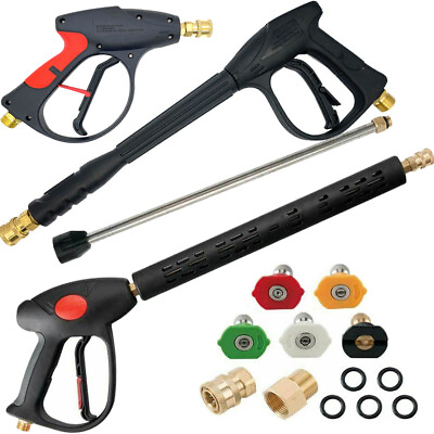 4000 PSI High Pressure Car Power Washer Spray Gun Wand Lance Nozzle Hose Kit M22 $17.09