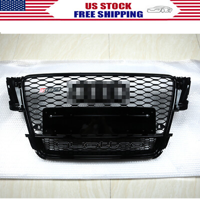 #ad For Audi A5 S5 B8 8T 2008 2012 RS5 Style Front Honeycomb Mesh Quattro Grille $220.00