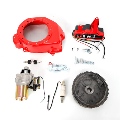 Electric Start Kit Starter Ignition Fan Cover Fit Honda GX160 GX200 Flywheel #ad #ad $67.68