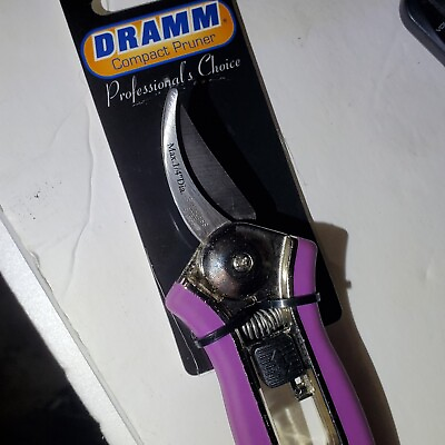 #ad Dramm PROFESIONAL Pruner Berry PURPLE LOCKING Handles Stainless Steel Compact $24.90