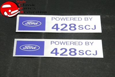 #ad Ford quot;Powered By Ford 428SCJquot; Valve Cover Decals Pair Aftermarket w Ford License $16.37