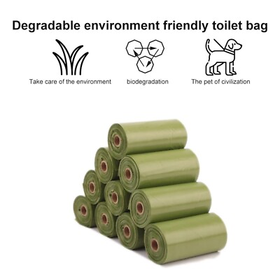 #ad US Pet Dog Poop Bags Biodegradable Disposable Toilet Garbage Bag Cat Waste Bags $5.22