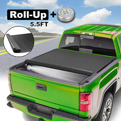 #ad 5.5FT Soft Tonneau Cover Roll up Bed For 2022 2023 Toyota Tundra Waterproof New $123.79