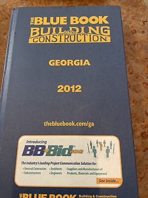 #ad The Blue Book Building and Construction Georgia 2012 Hardcover $32.50