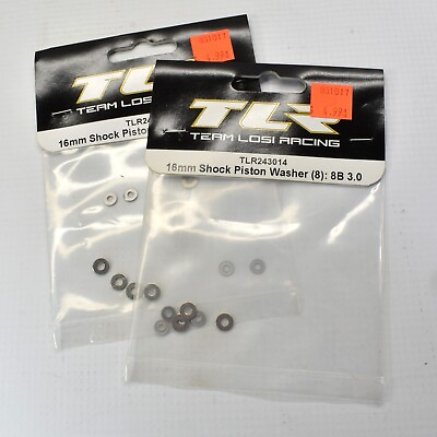 #ad Team Losi Racing TLR243014 16mm Shock Piston Washers 2 bags of 8 $10.00