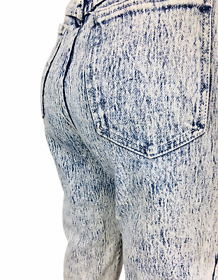 #ad STEFANO Vintage 80s Acid Wash High Waist Stretch Skinny Jeans Size 6 8 $100.00