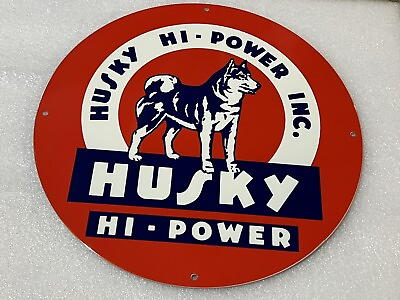 #ad Husky Gasoline Motor oil Heavy Metal Vintage Style Steel Sign $49.99
