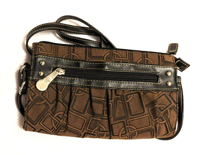 #ad Vintage Rosetti Brown Chain Link Pattern Handbag Shoulder Style $6.99