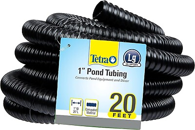 #ad Pond Pond Tubing 1 Inch Diameter 20 Feet Long Connects Pond Components Black $18.99