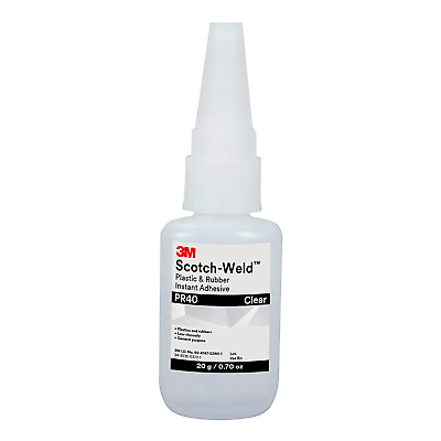 3M Scotch Weld Plastic amp; Rubber Instant Adhesive PR40 Clear $16.99