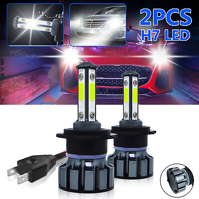#ad Pair LED Bulb H7 Headlight High Low Beam Conversion Kit Super Bright Plugamp;Play $11.19