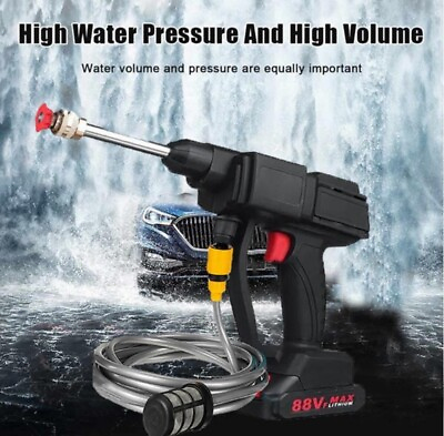 #ad Wireless High Pressure Car Washer Portable Car Wash Cleaner Machine Water Gun US $90.00