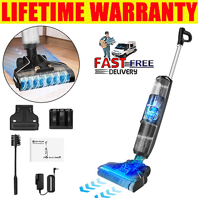 #ad Floor Washer Wet And Dry Vacuum Cleaner Wireless Self Cleaning Roller Brush Wash $156.77