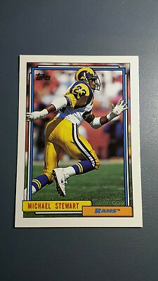 #ad MICHAEL STEWART 1992 TOPPS FOOTBALL CARD # 196 C1031 $1.59