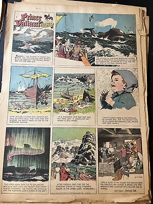 #ad Prince Valiant Sunday by Hal Foster from 2 26 50 Rare Full Page 22x14 $10.95