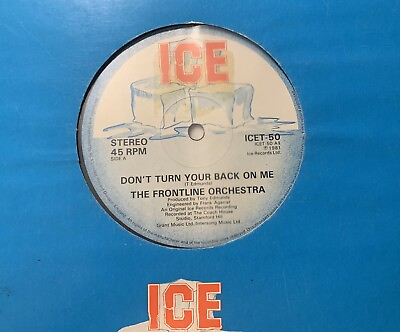 #ad Frontline Orchestra Don#x27;t Turn your back on me 12quot; Single 1981 ICE Disco HEAR $24.99