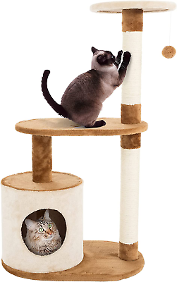 #ad 57In Cat Tree Large Condo Pet Play Tower Cat Bed Furniture Scratching Post Hous $44.32