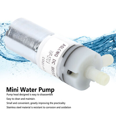 #ad Mini Water Pump Stainless Steel Anti‑Corrosion Micro Portable Household DC 12.0V $12.88