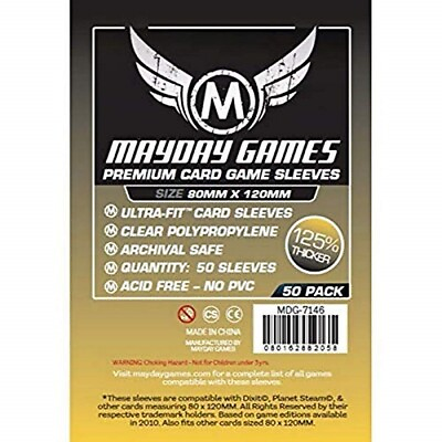 Mayday Games Inc Sleeves: Premium Magnum Gold Sleeves 80mm x 120mm Dixit #ad $8.82