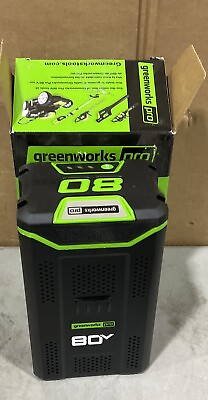 #ad OPEN BOX GreenWorks GBA80500 80 Volt 5.0Ah Rapid Charge Battery 2902502 $174.98