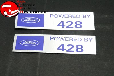 #ad Ford quot;Powered By Ford 428quot; Valve Cover Decals Aftermarket w Ford License $999.99