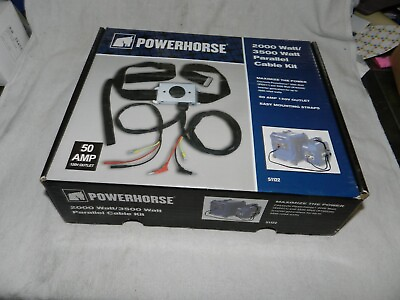 Powerhorse 2000 3500 Watt 50amp Generator Parallel Cable Kit $59.99