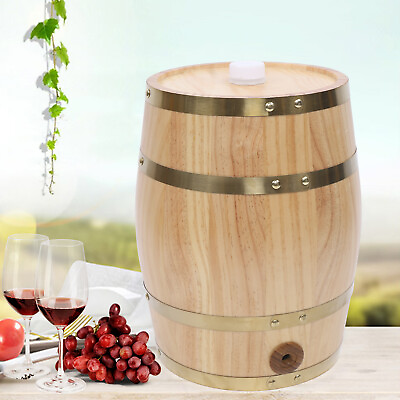 #ad #ad 10L Barrel Cask Wooden Storage Wine Brandy Whiskey Beer Dispenser Keg New $53.20