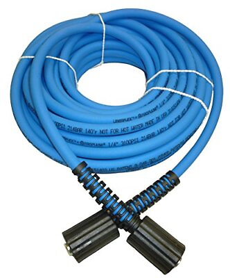 #ad UBERFLEX Kink Resistant Pressure Washer Hose 1 4quot; x 50#x27; 3100 PSI with 2 22MM $69.59