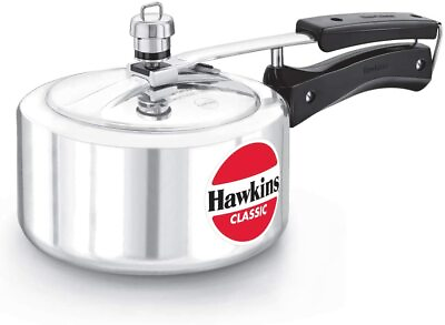 Hawkins Classic Silver Pressure Cooker2Litre With Long lasting Gasket CL20 1Pc #ad $96.65