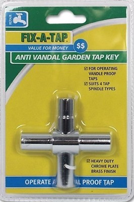 #ad Fix A Tap Anti Vandal Garden Tap Key Tap Repair Key 4 Spindle Types AU $24.99