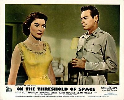 #ad ON THE THRESHOLD OF SPACE ORIGINAL LOBBY CARD GUY MADISON VIRGINIA LEITH $24.99
