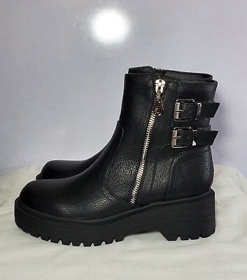 #ad #ad GBG Los Angeles Women#x27;s Size 7M Black Ankle Boots $45.00