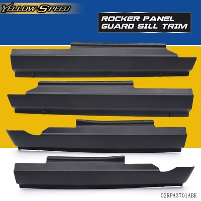 #ad #ad Rocker Panel Protector Guard Cover Trim Fit For 2009 2018 Dodge Ram Crew Cab $39.99
