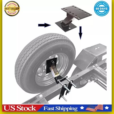 #ad Spare Tire Carrier Trailer Mount Wheel Holder Camper RV Boat Tongue Powder Coat $24.99