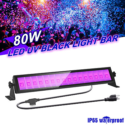 #ad 80W LED UV Black Light Bar Party Club DJ Bar Wall Washer Light Growing In Dark $32.90