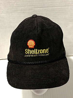 #ad Rare Vintage ShellZone Antifreeze Coolant Campbell Oil Corduroy Snapback Hat NEW $19.99