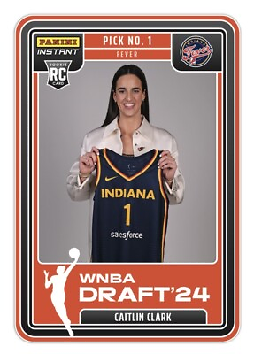 #ad CAITLIN CLARK 2024 INSTANT WNBA DRAFT NIGHT #1 PRESALE Avg35DayWait $6.90