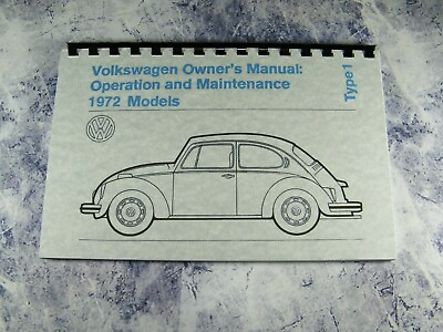 #ad 1972 Volkswagen Beetle Owner#x27;s Manual 81 Pages $13.99