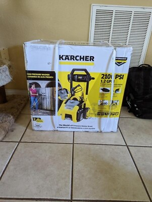 #ad Kärcher K2100PS Max 2625 PSI Electric Pressure Washer Trupressure with 4 $215.00