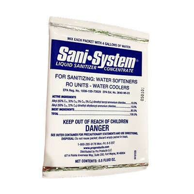 #ad Pro Products WS Sani System Water Softener Liquid Sanitizer $8.58