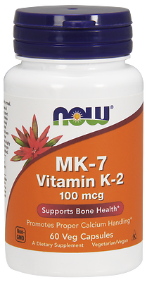 #ad NOW Foods Vitamin K 2 MK 7 100mcg 60 Caps Bone Health FREE SHIP 11 2024EXP $19.95