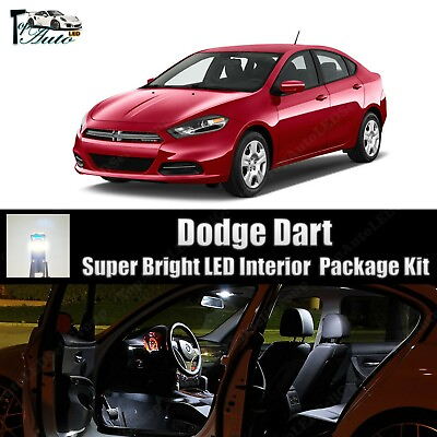 #ad Bright White LED Lights Interior Package Kit for 2013 2014 2015 2016 Dodge Dart $12.49