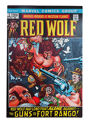 #ad Red Wolf #1 Marvel 1972 Key Issue Gil Kane VG VG FN Range Raw Vintage Comic $30.00