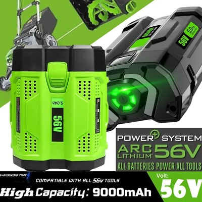 #ad #ad For EGO 56V 7.5Ah 9.0Ah 5.0Ah Lithium Ion Battery BA1400T BA4200 BA2800 ST1502LB $158.99