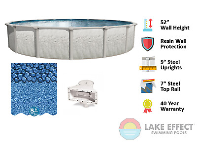 #ad Lake Effect Riviera Above Ground Swimming Pool w Liner amp; Skimmer Choose Size $1587.00