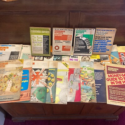 #ad Lot of 21 Vintage Consumer Reports Magazine 1975 1977 Issues Plus Buying Guides $34.99