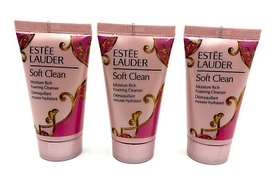 #ad Lot 3: Estee Lauder Soft Clean Rich Foaming Cleanser 30ml *3=90ml 3 oz $9.99