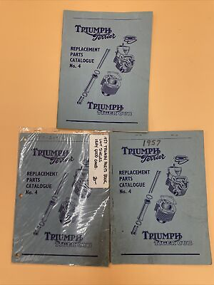 #ad #ad GENUINE TRIUMPH CUB MODEL T15 T20 REPLACEMENT PARTS CATALOG BOOK #4 1957 200 $25.00